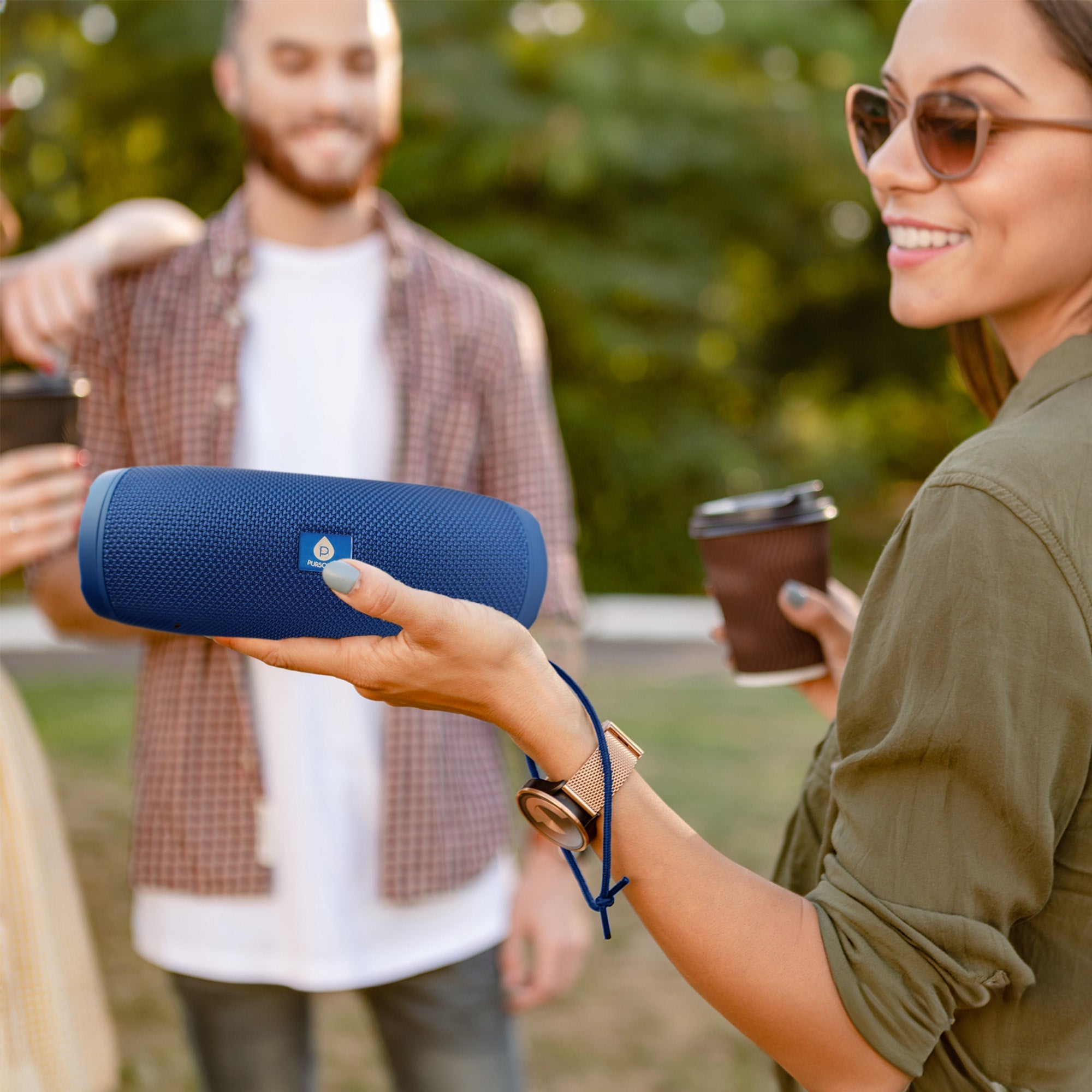 Total Audio Freedom Collection – Wireless Earbuds + Extended-Play 360° Speaker + Waterproof Suction Speaker Pursonic