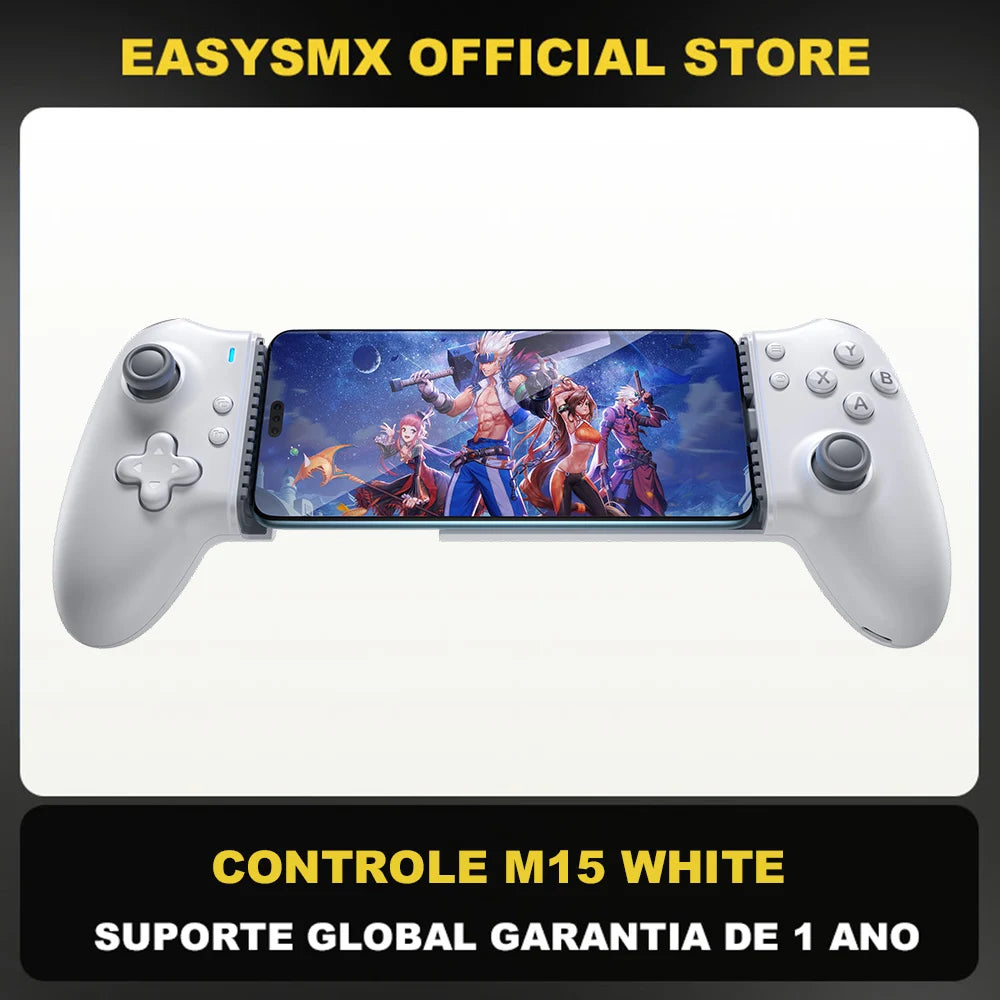 EasySMX M15 Mobile Phone Gamepad Type C Hall Mechanical Controller for Android Phone iPhone 15/16 Cloud Gaming Xbox Game Pass EASYSMX Official Store