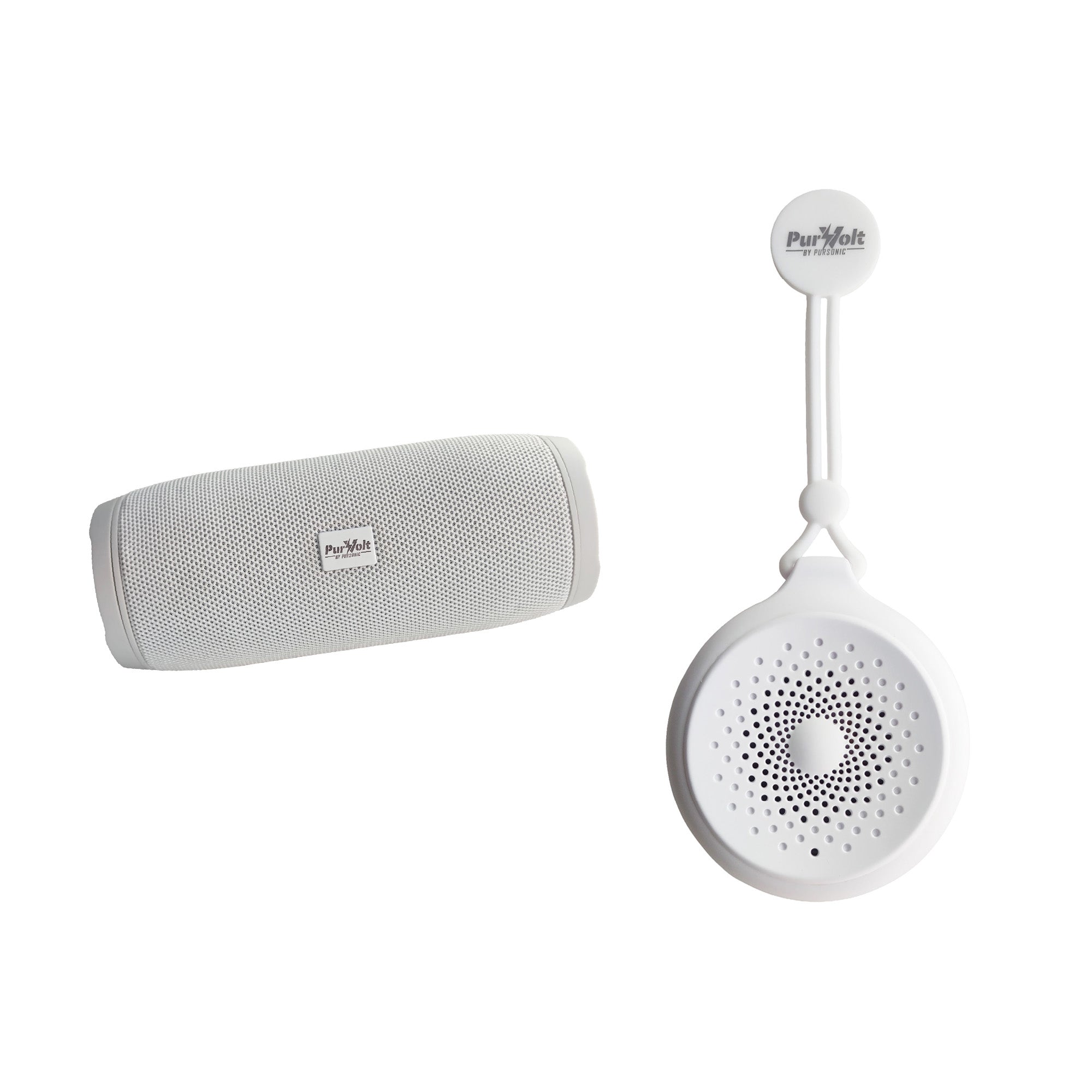 Pursonic Peak Wireless Speaker & Pursonic Waterproof Wireless Speaker Bundle – 360° Hi-Res Sound Anywhere, Anytime Pursonic