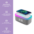 Desk-to-Bedside Power & Comfort Bundle – Sip & Charge 2-in-1 Mug Warmer + 5-in-1 Wireless Charging Alarm Clock Speaker Pursonic