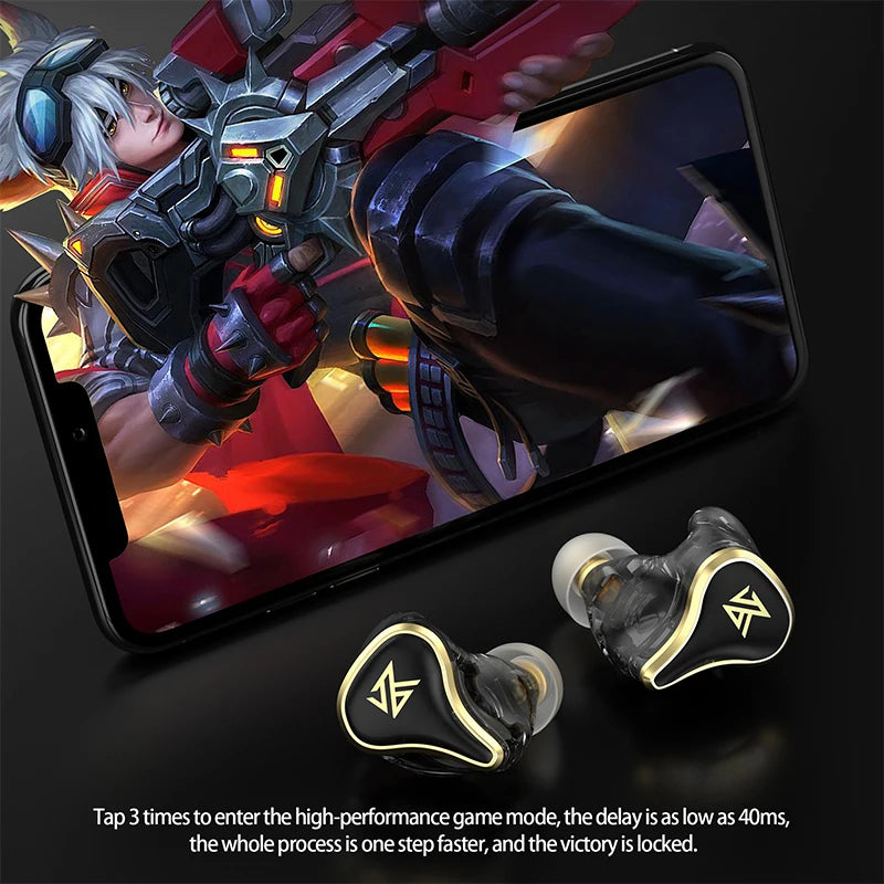 KZ SK10 Pro TWS Earphones Bluetooth 5.2 Wireless Hybrid HiFi Game Earbuds Noise Cancelling Sport Monitor Headset Z3 SKS S2 Z1PRO KZ Global Store