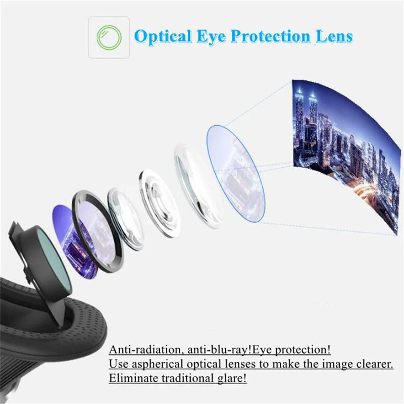 3D Virtual Reality VR Glasses For Phone Mobile Smartphones 7 Inch Headset Helmet Game Wirth Real Viar Goggles Devices Lenses Set Life Dreamer Store