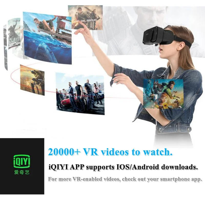 3D Virtual Reality VR Glasses For Phone Mobile Smartphones 7 Inch Headset Helmet Game Wirth Real Viar Goggles Devices Lenses Set Life Dreamer Store