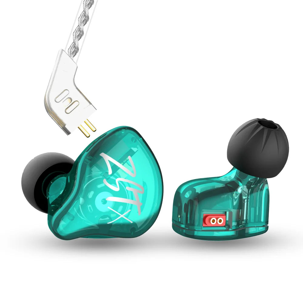 KZ ZST X 1BA 1DD Hybrid technology HIFI In Ear Earphones Bass Earbud Sport Noise Cancelling Headset KZ ZSN pro ZSX ZS10 pro C12 SA-Audio Store