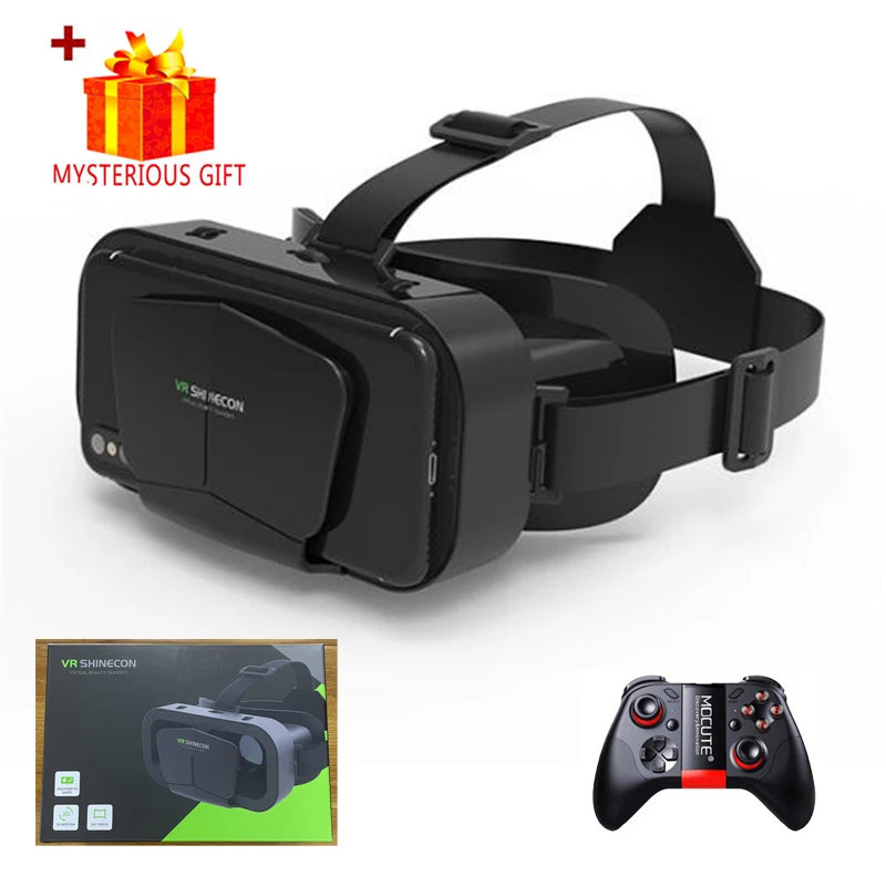 3D Virtual Reality VR Glasses For Phone Mobile Smartphones 7 Inch Headset Helmet Game Wirth Real Viar Goggles Devices Lenses Set Life Dreamer Store