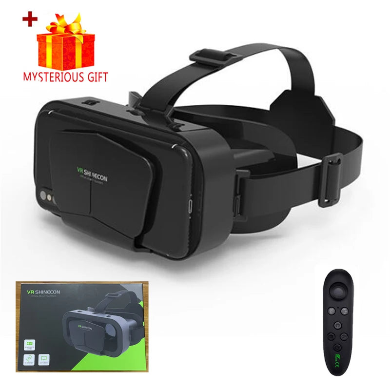 3D Virtual Reality VR Glasses For Phone Mobile Smartphones 7 Inch Headset Helmet Game Wirth Real Viar Goggles Devices Lenses Set Life Dreamer Store