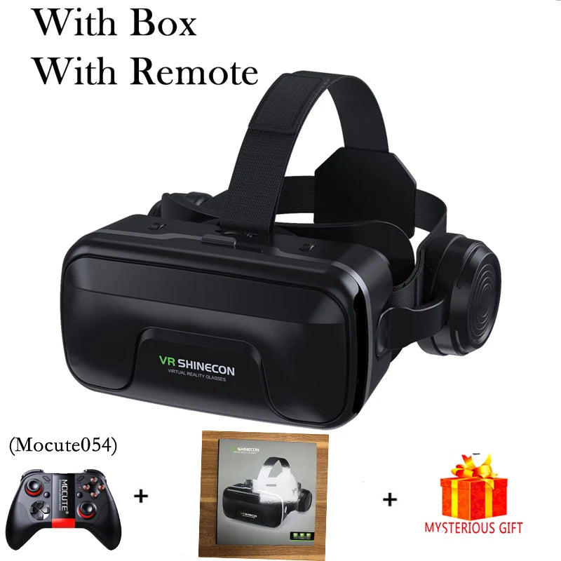 VR Shinecon 10.0 Helmet 3D Glasses Virtual Reality Casque For Smartphone Smart Phone Goggles Headset Viar Video Game Binoculars Life Dreamer Store