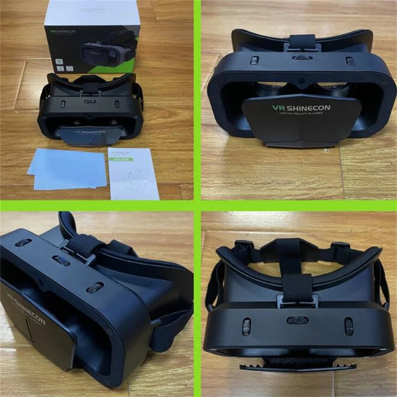 3D Virtual Reality VR Glasses For Phone Mobile Smartphones 7 Inch Headset Helmet Game Wirth Real Viar Goggles Devices Lenses Set Life Dreamer Store