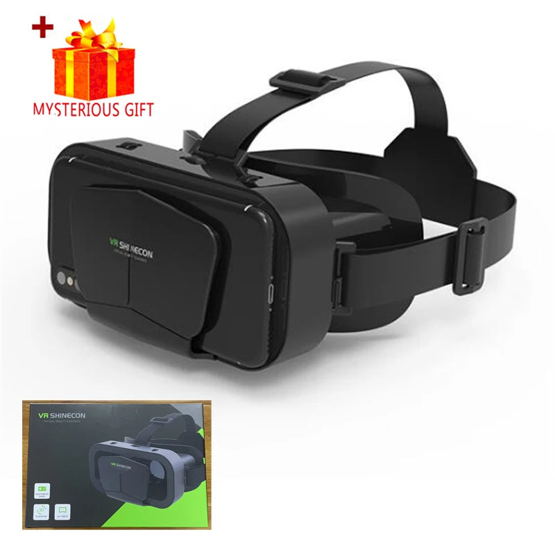 3D Virtual Reality VR Glasses For Phone Mobile Smartphones 7 Inch Headset Helmet Game Wirth Real Viar Goggles Devices Lenses Set Life Dreamer Store