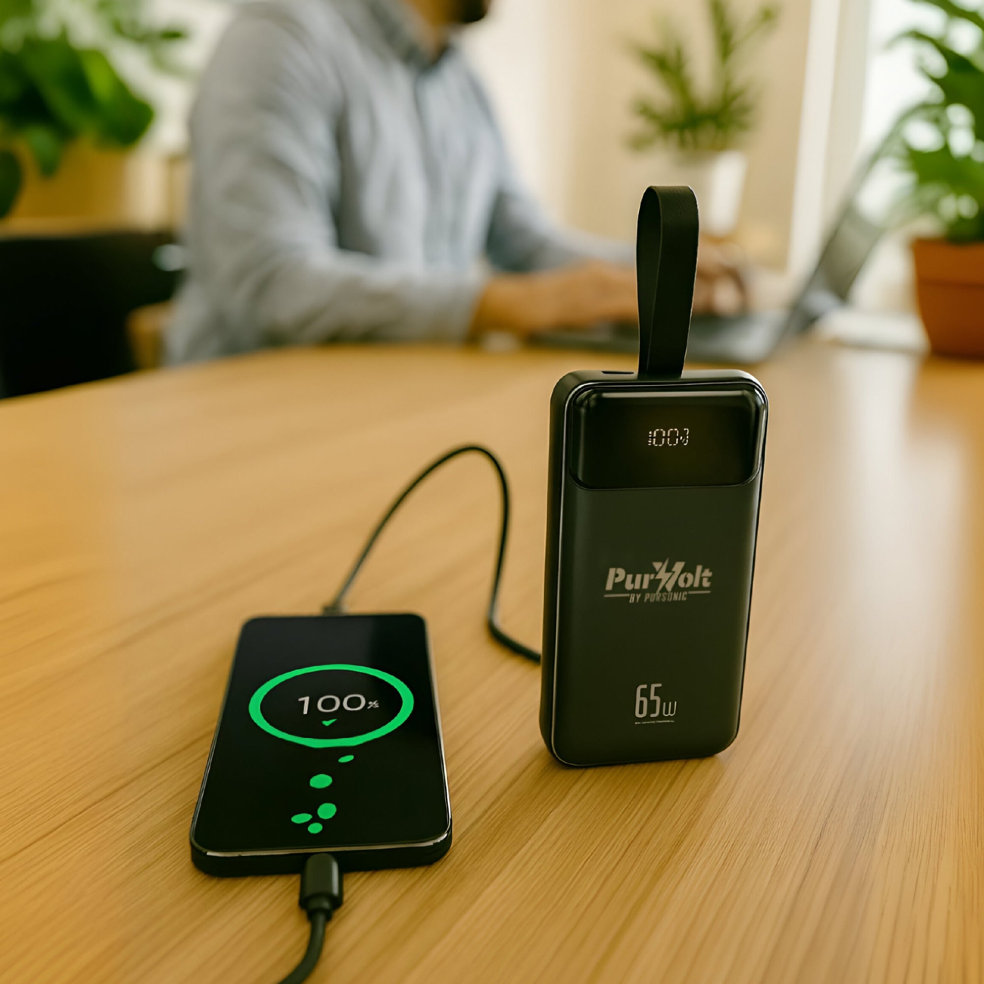 PurVolt 40,000mAh Ultra High-Capacity Power Bank – Powering Laptops, Phones & Beyond Pursonic