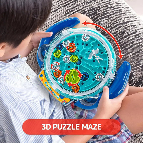 3D Puzzle Funny Gear Labyrinth Disk Gear Balance Ball Maze Super Brain Games Brain Teaser Puzzles Puzzle Educational Toys XDR Official Store