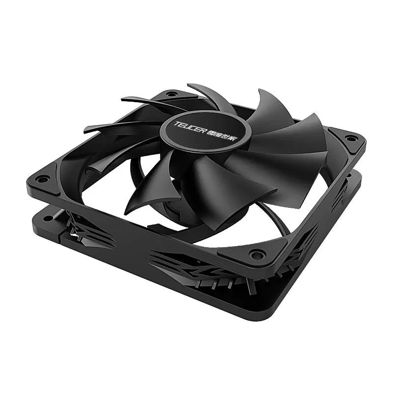 TEUCER PC Computer Case Fan PWM 4 Pin 120mm Silent 12CM Fan CPU Cooler Cooling Fan Cooling Radiator Fan 12V Adjust Fan Speed TEUCER Online Store