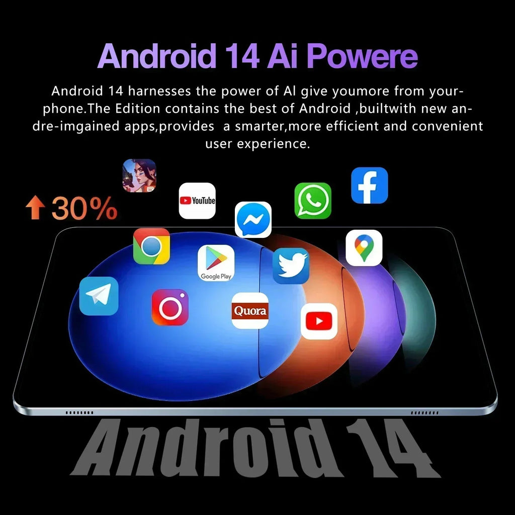 NEW Original Pad 7S Pro 11inch Tablets Android 14 22GB+2TB 12000mAh 5G Dual SIM Bluetooth WiFi HD 4K Screen GPS WPS Tablet PC 5G Global Edition Tablet Store