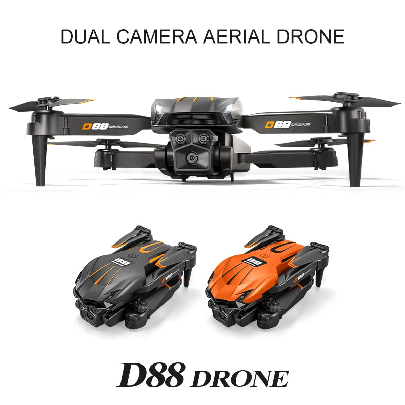New D88 Drone 8K Optical Flow HD Dual Camera Fixed Height Aerial Photography Quadcopter 10000m Remote Control Aircraft 2026 Electronic Camera Specialty Store