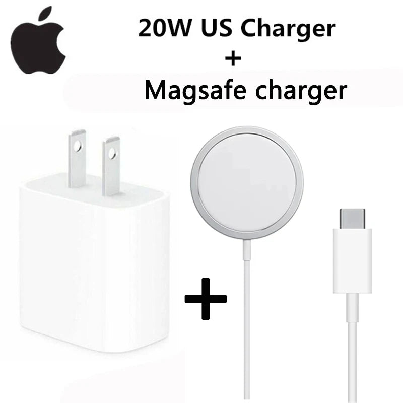 Original USB-C Power Adapter for iPhone, Type C Fast Charger, Apple Cable for iPhone 14, 13 Plus, 17, 16, 15, Mini Pro Max, 20W,