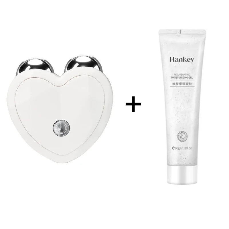 3D Microcurrent Electric Face Massager Lift Roller Mini Facial Lifting Device Sonic Vibration Skin Tighten Massage Beauty Care KEMOKO Beauty Store