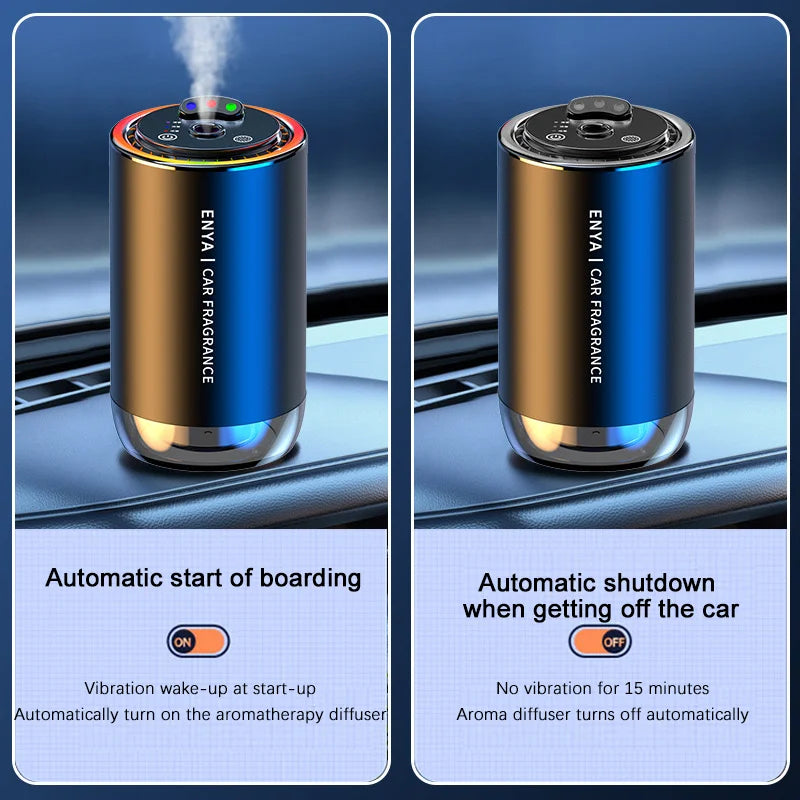 Car Air Freshener RGB Starry Sky Top 3 In 1 Multi-Function Aromatherapy LED Light USB Charger Essential Oil Diffuser Accessories QIYOU TSLA Laneng Factore Store