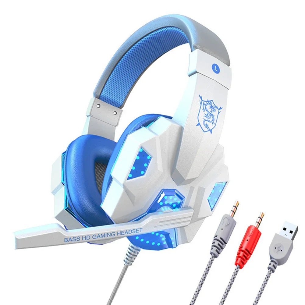 Headphones 3.5mm Wired Gaming Headset Earphones Music For PS4 Play Station 4 Game PC Chat computer With Microphone OtoLine Store