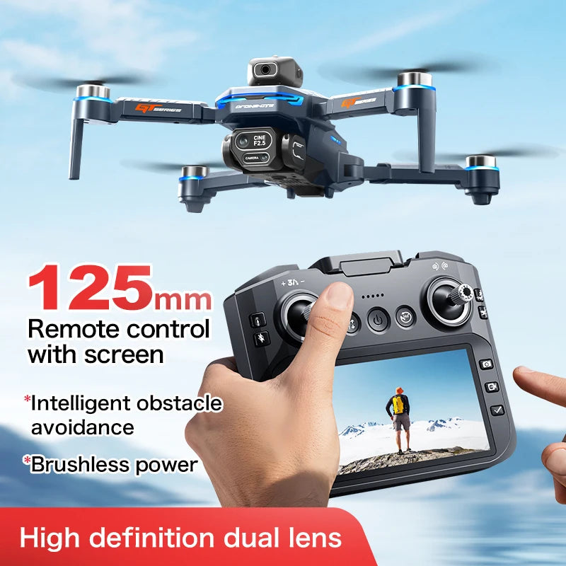 GT8 Drone 4K Professional 8K Camera Aerial FPV Avoiding Obstacle with Large Screen Remote Control Folding RC Dron Longsheng Store Store