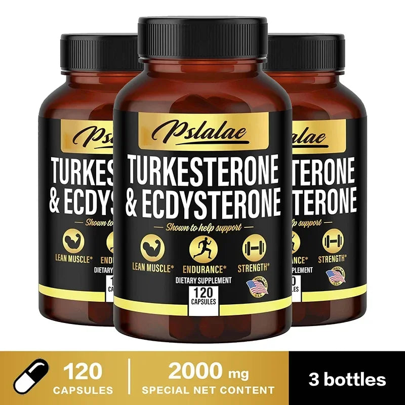 TURKESTERONE & ECDYSTERONE Extracts - Improves Male Performance, Endurance, Motivation, Focus & Muscle Mass Nutritional Supplements Store