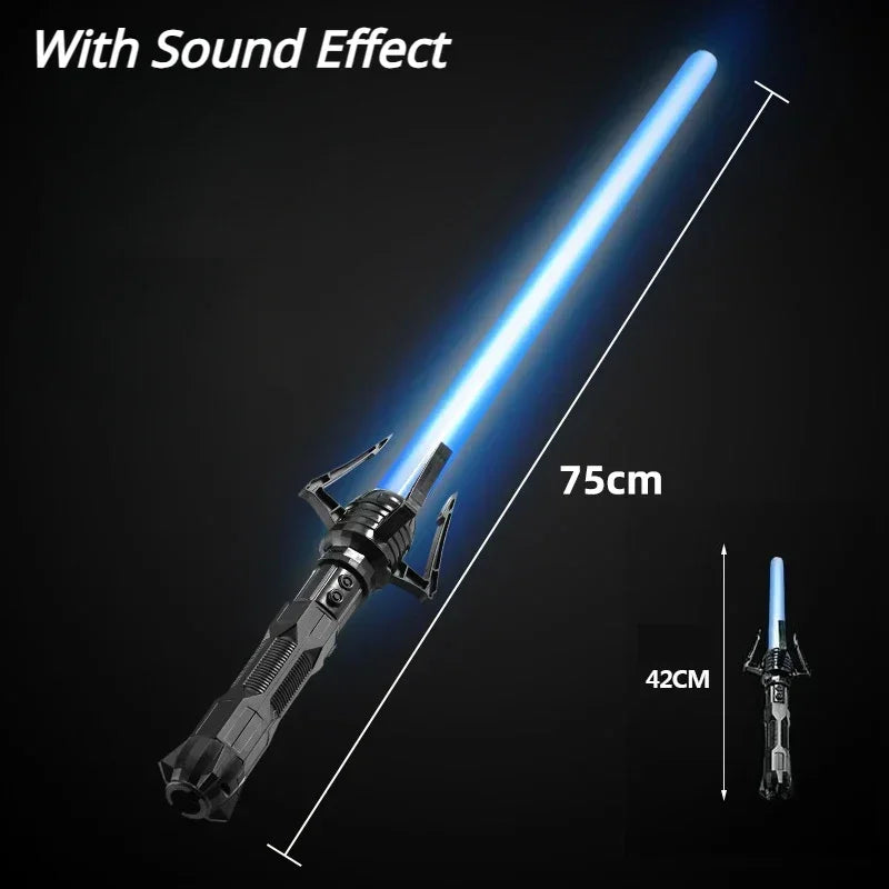 Telescopic Sword 75cm RGB Light Saber 2 In 1 7-Color/1 Color Lightsaber for 3+ Kids Laser Sword Toy Party Glow Swords Coser Toy Sparkle Bears Store