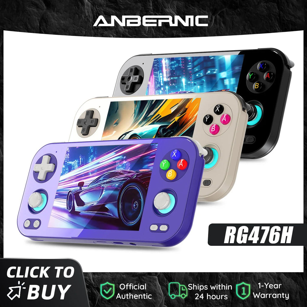 ANBERNIC RG 476H Retro Game Console 4.7-inch LTPS In-Cell display Android 13 Unisoc T820 Processor Video Games RG476H Streaming Anbernic Official Store