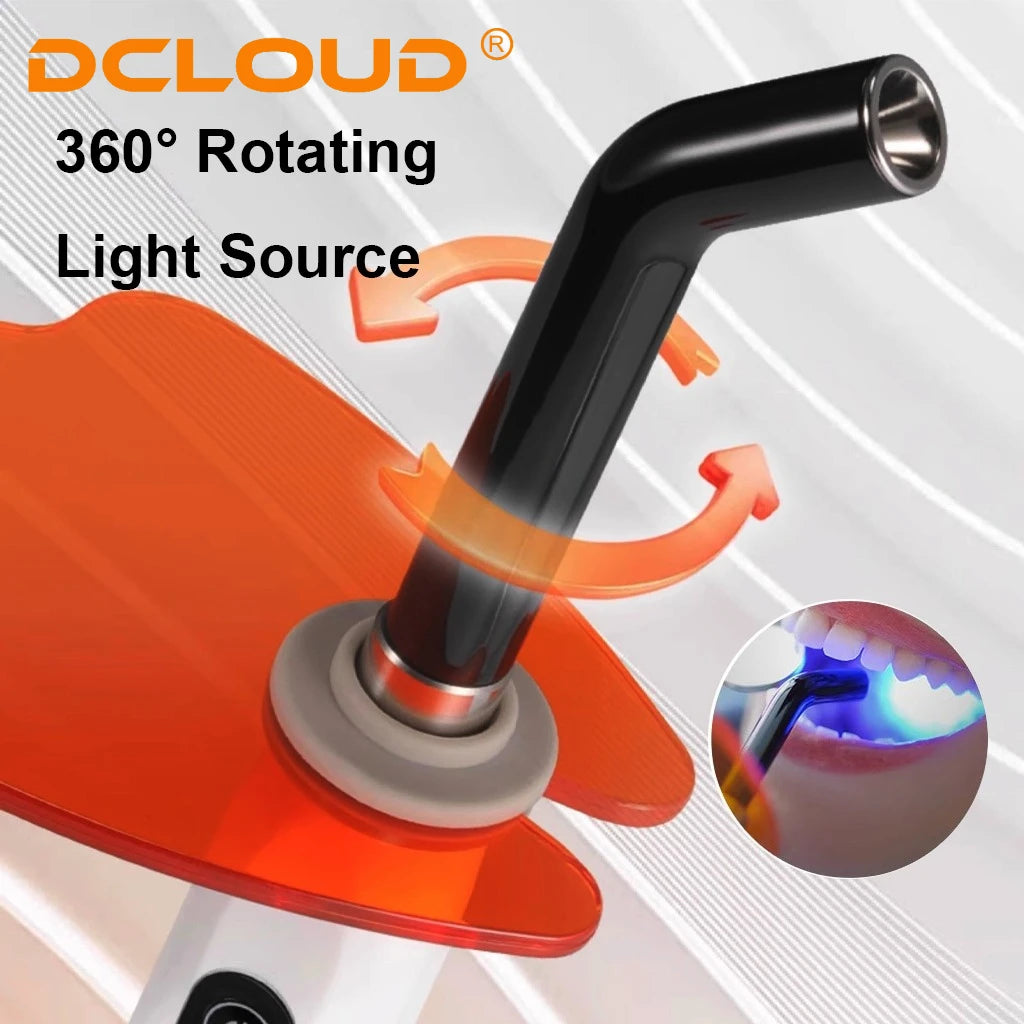 Dental Curing Light Lamp LED 1S Cure 3 Modes Curable Resin One second Cure Dentistry Equipment Photopolymerizer Lamp 2500mW/cm²