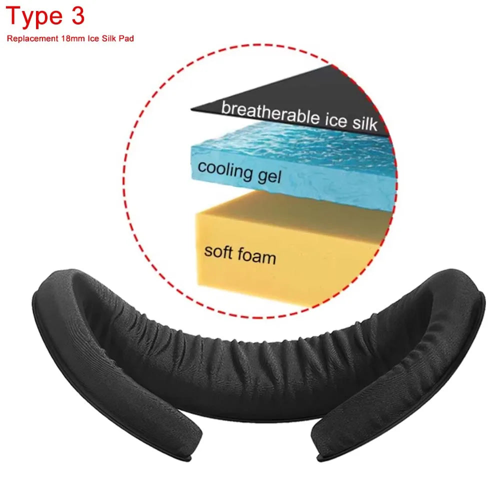 AMVR FC4A PU Leather Face Mask Cover for Meta Oculus Quest 3 Facial Interface Multi-Vent Ice Silk Face Pad for Halo Head Strap AMVR Official Store