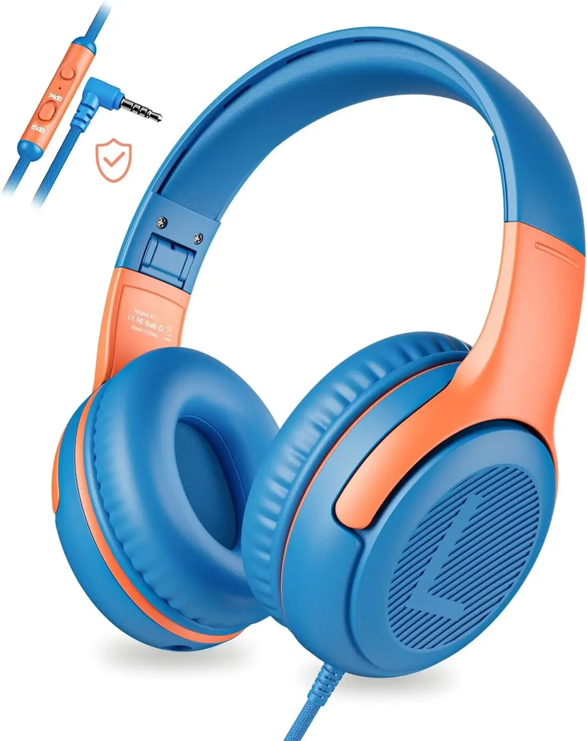 1/2/3Pcs AWATRUE AT2 Kids Headphones Wired Toddler Headsets with Mic Over-Ear Headphone Foldable on-Ear Design for PC,Laptop NUBWO Audio Store