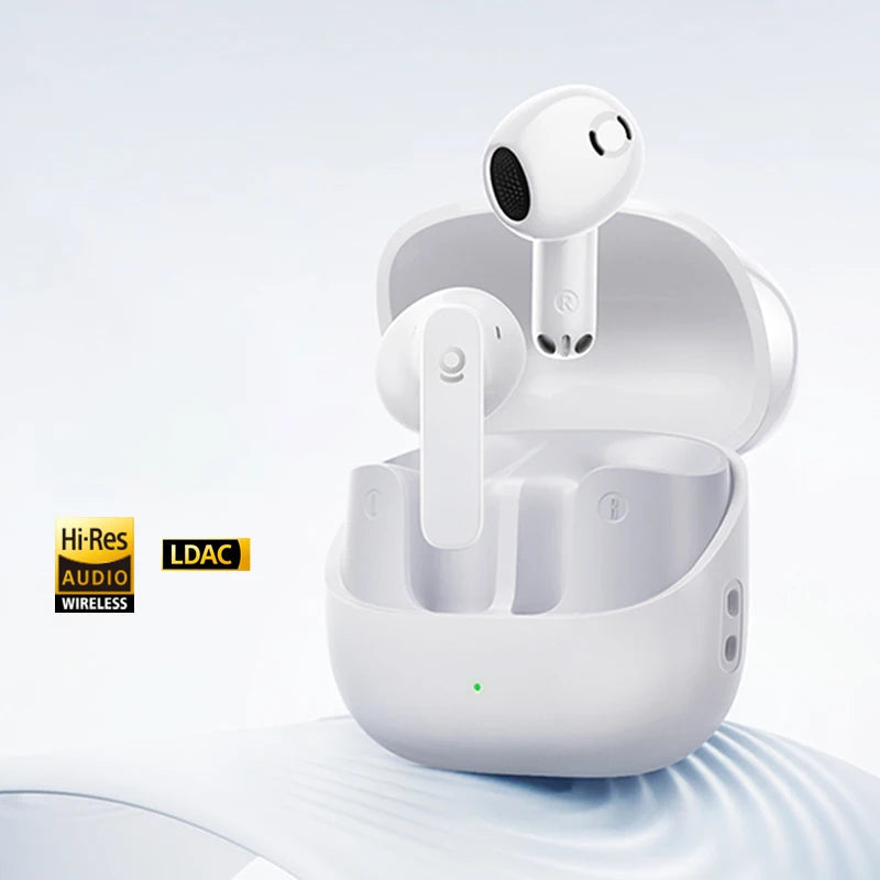 Baseus Bass BS1 NC -40dB Realtime Adaptive ANC Wireless Earbuds Bluetooth 6.0 Semi-Open Earphones LDAC Hi-Res Audio 6-Mic AI ENC BASEUS Co.,Ltd. Store