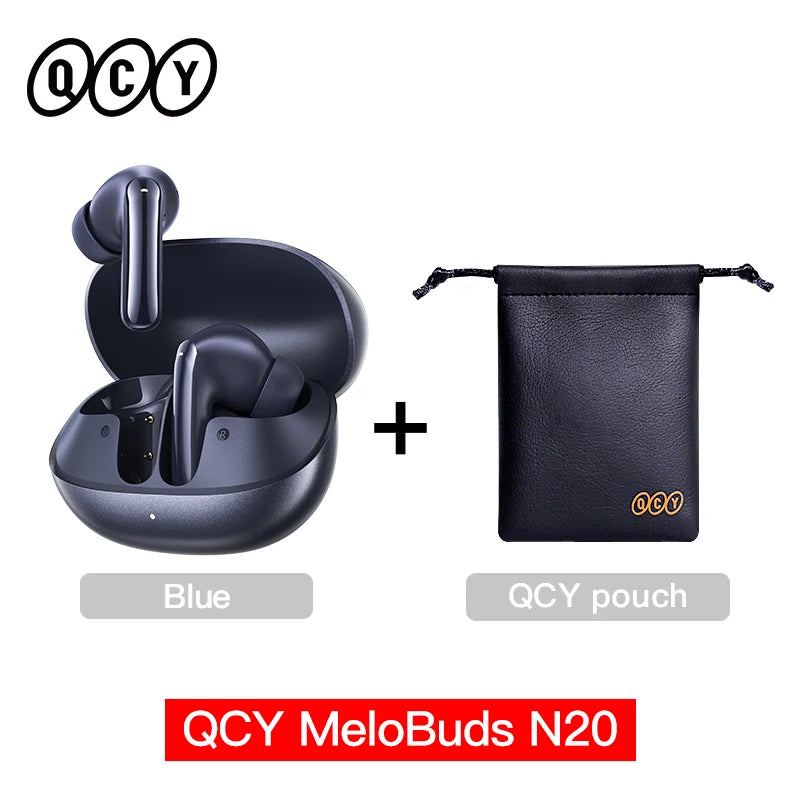 QCY Melobuds N20 HT20 Adaptive Hybrid Noise Cancelling -50dB Wireless  Bluetooth 6.0 Earbud 13mm Drivers 6 Mics HD Call Earphone QCY Global Store