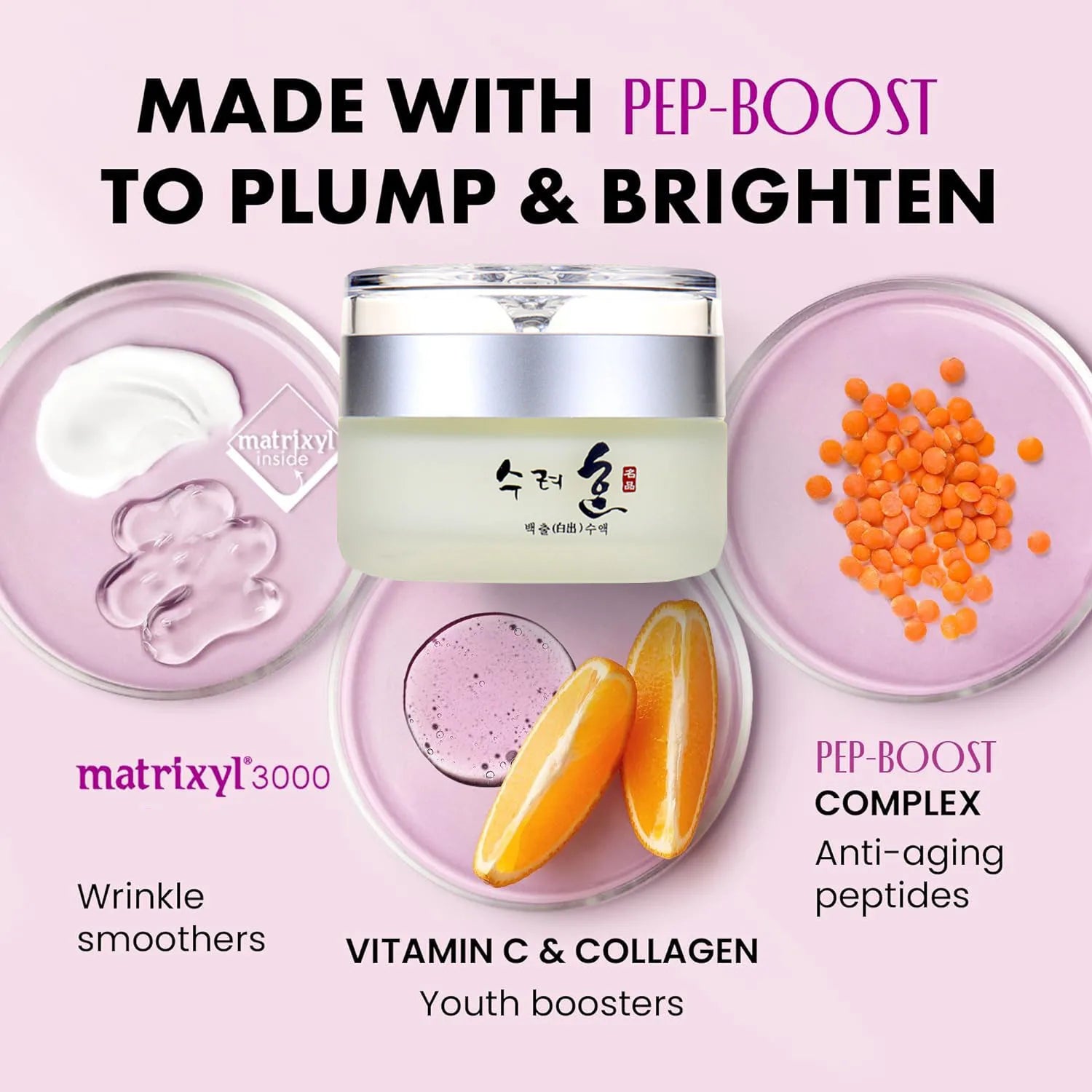 50g Collagen Anti Aging Face Cream With Peptide Complex Facial Wrinkle Day/Night Cream Face Moisturizer Korean Cosmetics