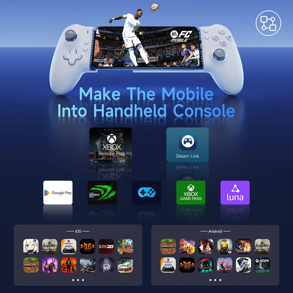 EasySMX M15 Mobile Phone Gamepad Type C Hall Mechanical Controller for Android Phone iPhone 15/16 Cloud Gaming Xbox Game Pass EASYSMX Official Store