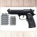 M1911 Pistol - Full-Auto Blowback .177 Co2 Bb Air Pistol Wall Decoration- 310 Fps Fashion Accessories Pendant（Metal Wall Sign） GM-Clothing01 Store