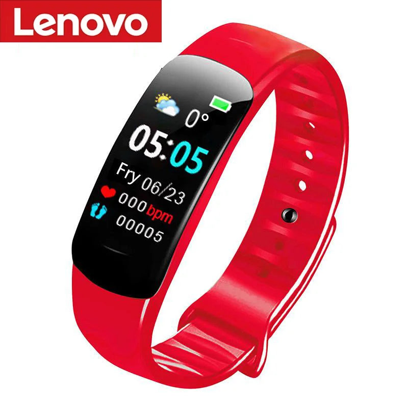 Lenovo C1 Plus Smart Watch Bluetooth Step Counting Sports Bracelet Fitness Tracker Heart Rate Blood Pressure Sleep Men Women Tarrot DigitaL Store