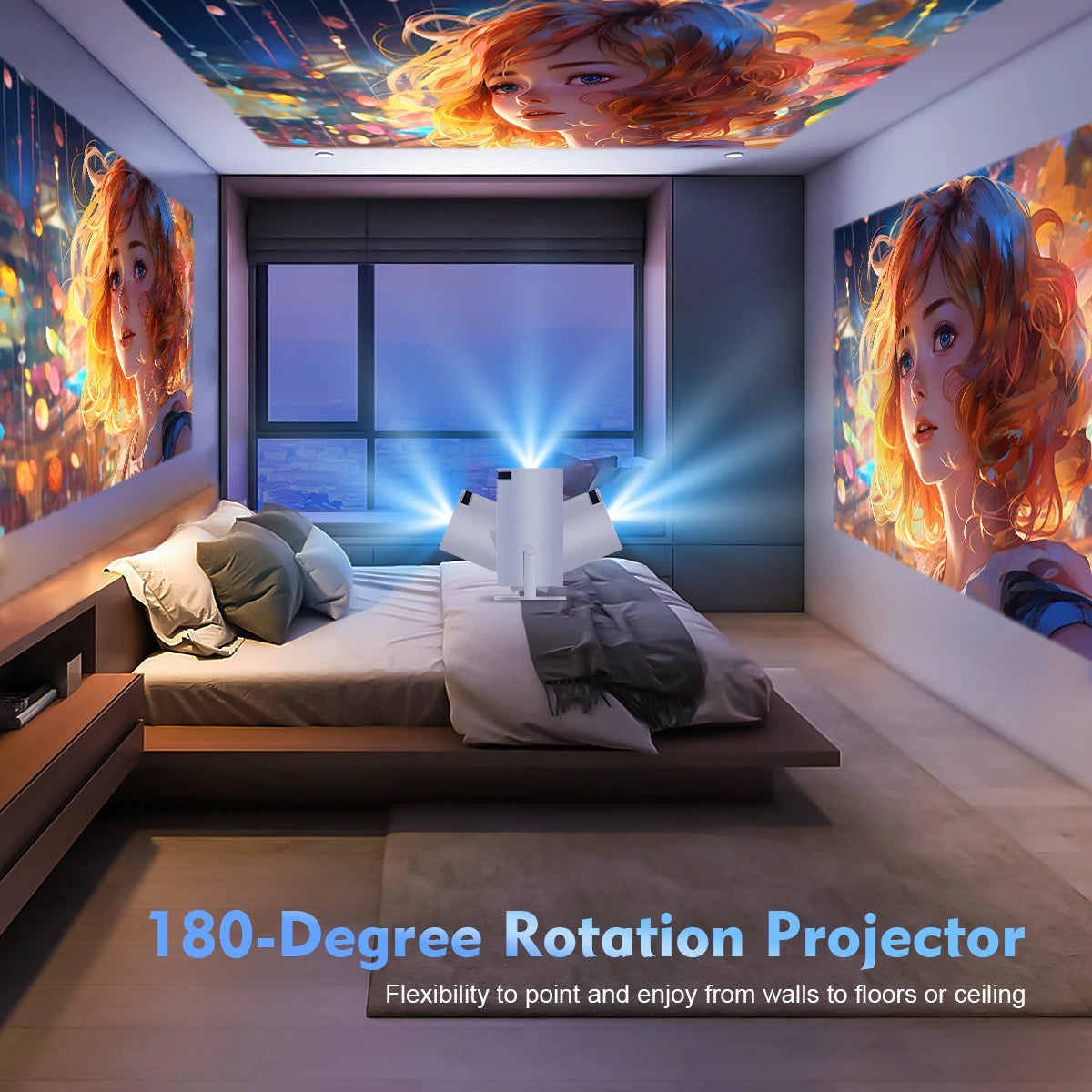 Magcubic Projector HY300 Pro 4K Android 11 Dual Wifi6 290ANSI Allwinner H713 BT5.0 1080P 1280*720P Home Cinema Outdoor Projetor Magcubic Flagship Store Store