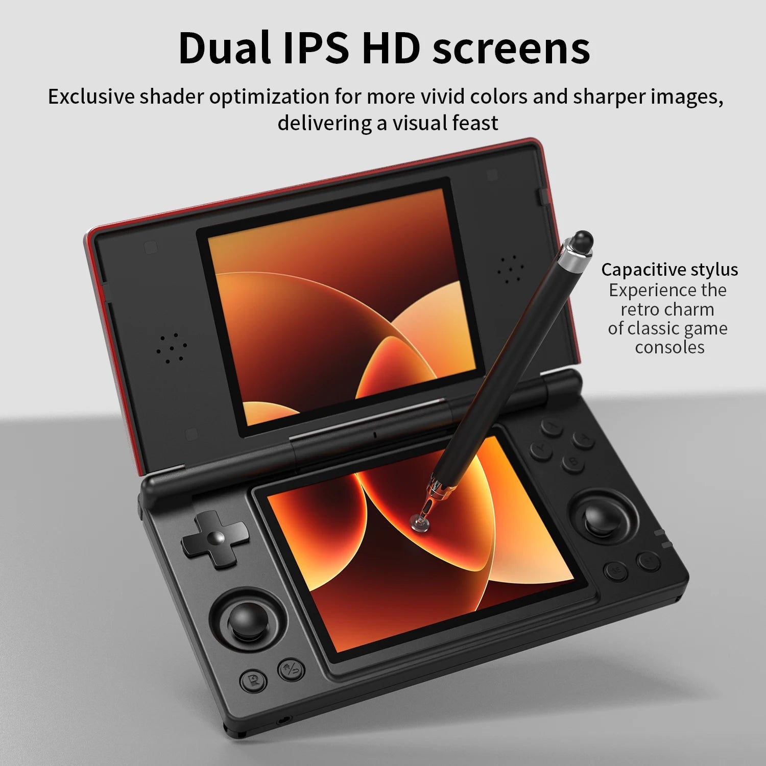 Anbernic RG DS Handheld Game Console 4" IPS Dual Screen Android 4000mAh Flip Video Games Player Supports RixelHK Wifi Streaming Anbernic Direct Store