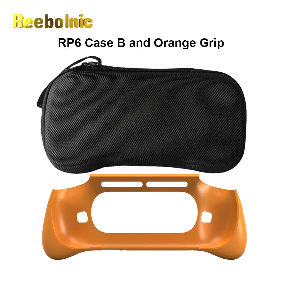Reebolnic Retroid Pocket 6 Grip for Handheld Game Console TPU Retroid Pocket Official Grips of RP6 Handle Protective Cover Retro Video Game Console Store