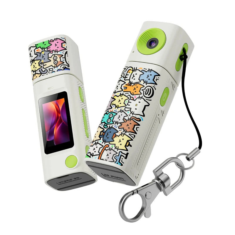 Lenovo G10 Lipstick CCD 2K Mini Thumb Camera Student Action Camera 61° HD Wide-angle Photo Video Recorder in DOPAMINE Colorway Rebel By Birth Store