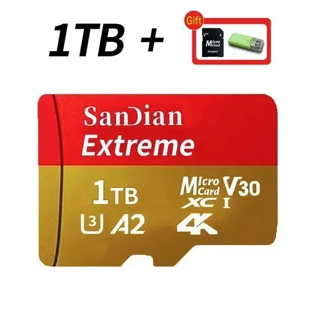 128GB USB Adapter SD Memory Card 256GB High Speed Micro TF Card Class 10 High Capacity for Mobile Phone Laptop PC Camera Mac Shop1105183103 Store