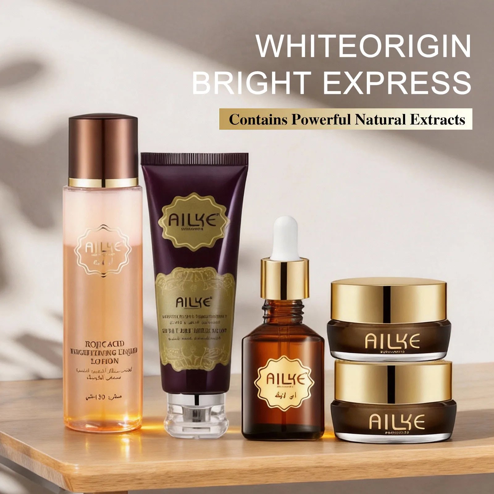 AILKE Whitening Face Cream, Day and Night Facial Cream, Lightening with Kojic Acid, Reduce Wrinkles, Freckles, Black Spots AILKE Official Store