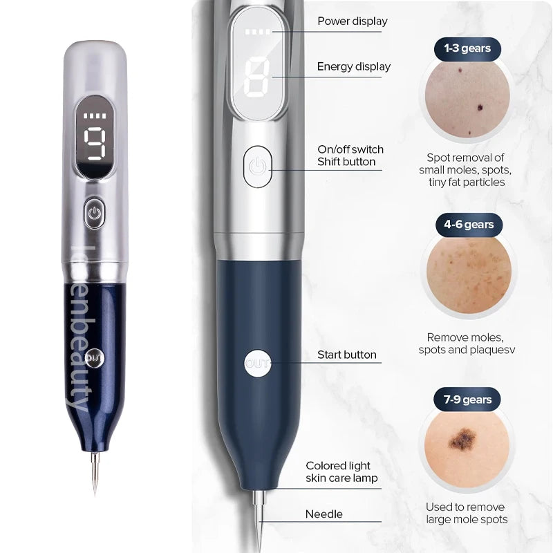 Laser Plasma Pen For Mole Dark Spot Freckle Nevus Wart Skin Tag Pimples Tattoo Removal Skin Face Care Beauty Machine Papilloma LESEN Tech Store