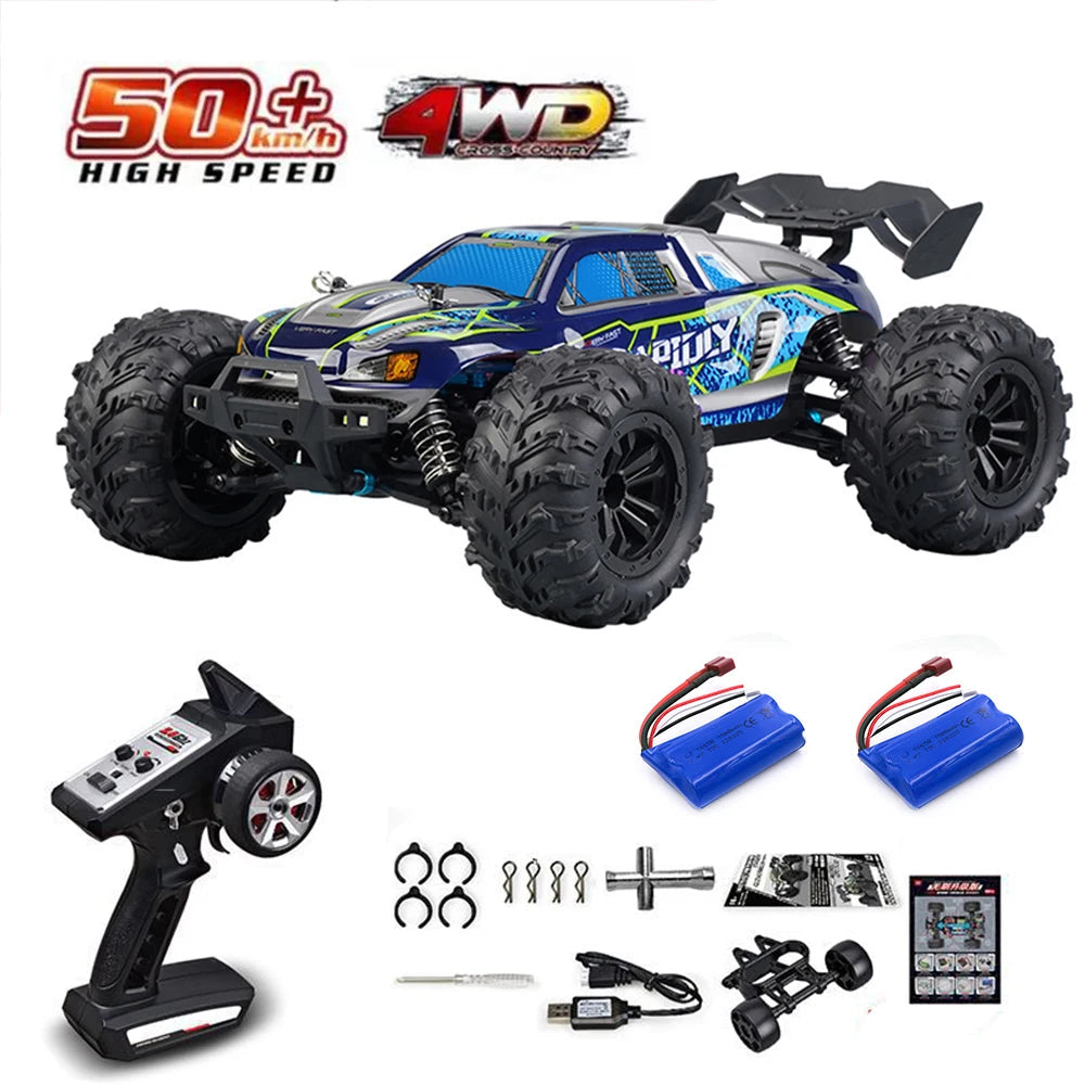 1:16 75KM/H or 50KM/H 4WD RC Car with LED Remote Control Cars High Speed Drift Monster Truck for Kids Vs Wltoys 144001 Toys DISHUO Official Store