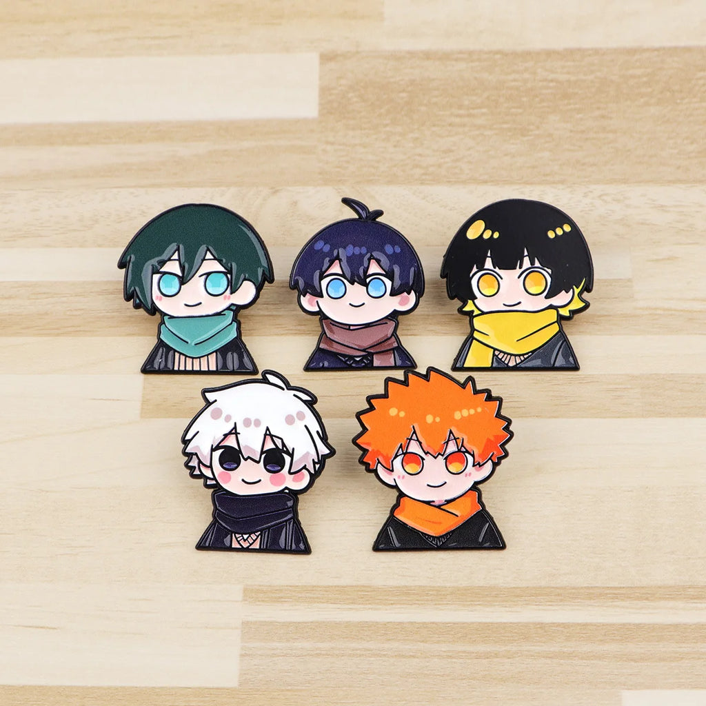 20/50/100/200pcs Random Mix Wholesale Anime Enamel Pins Set Brooches Badges Collection Gifts Cosplay Accessories