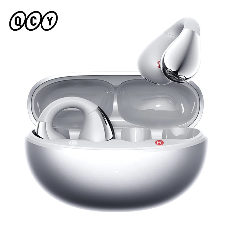 QCY Crossky C30S Clip-On Wireless Earphones Hi-Res LDAC Headphones Bluetooth 6.0 Dual-Magnet Driver Headsets 40H Sports Earbud QCY Factory Store