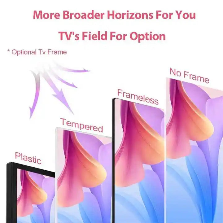 Wholesale Price 4K Android Smart TV 50 55 65 75 85 Inch Custom Logo OEM Unbreakable LED TV HD Definition Roc's Smart Home Appliances Store