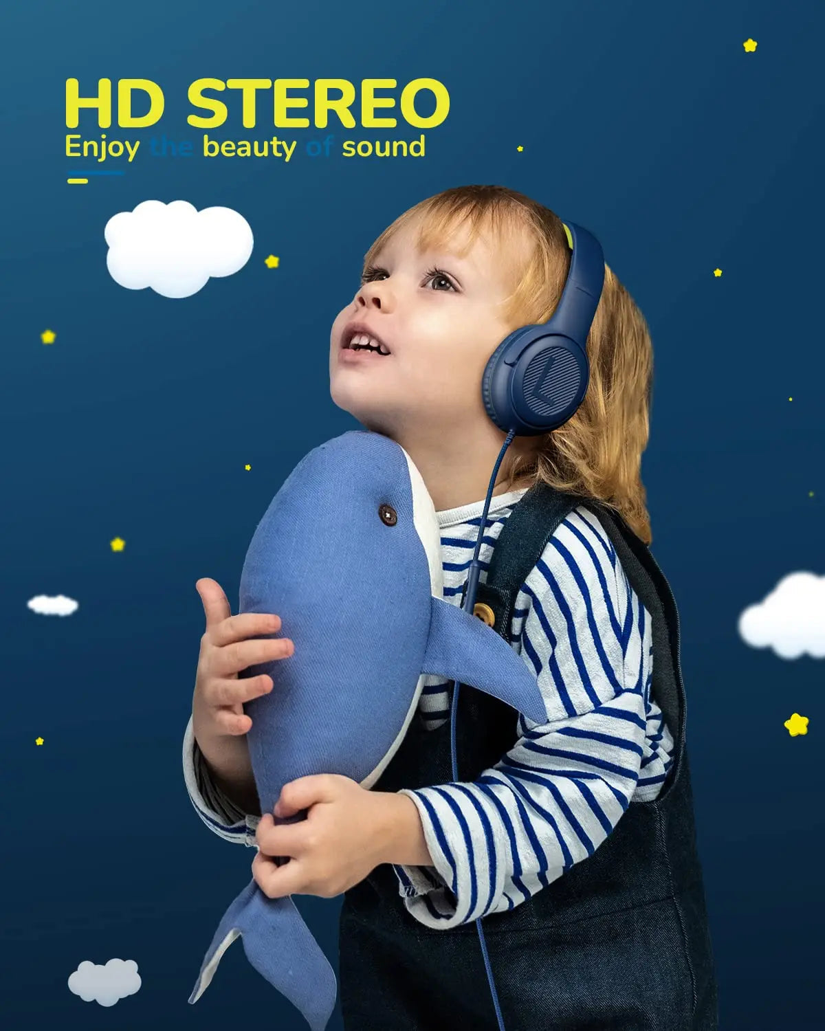 1/2/3Pcs AWATRUE AT2 Kids Headphones Wired Toddler Headsets with Mic Over-Ear Headphone Foldable on-Ear Design for PC,Laptop NUBWO Audio Store