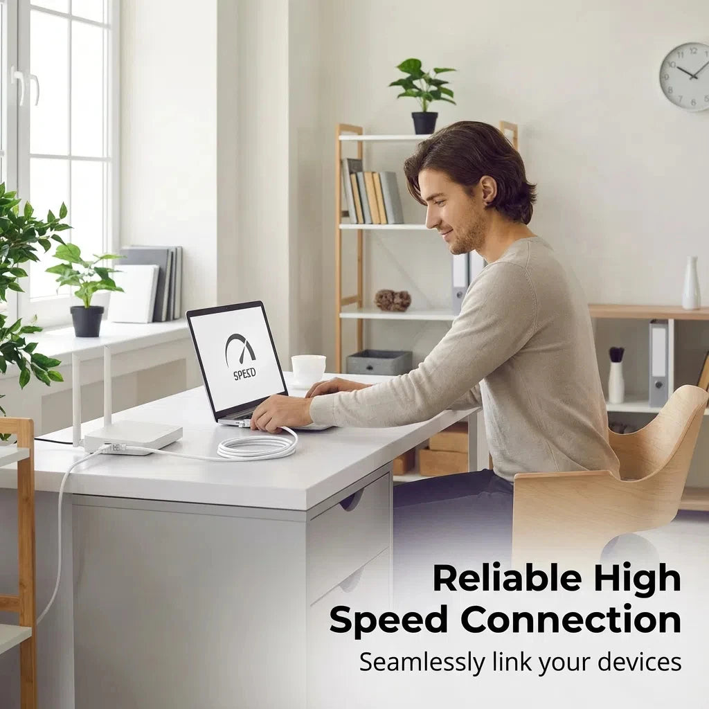 0.5/1/2/3/5/10/15/20/30/50M Cat6 Ethernet Cable RJ45 UTP 1000Mbps Network Cord LAN Wire Internet Lead Cord Router Computer Cable AetherCables Store