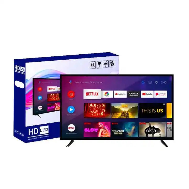 Wholesale Price 4K Android Smart TV 50 55 65 75 85 Inch Custom Logo OEM Unbreakable LED TV HD Definition Roc's Smart Home Appliances Store