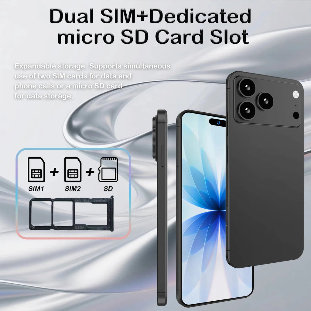2026 Global Version I17 Promax Pro 4G 5G Dual Card Dual Standby System Original Intelligent 7.3inch 8000mAh Battery Arrival Shop1105464683 Store